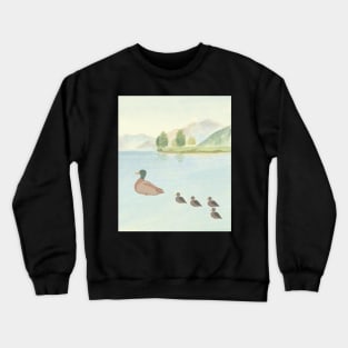 Four little ducks went out with mommy Crewneck Sweatshirt